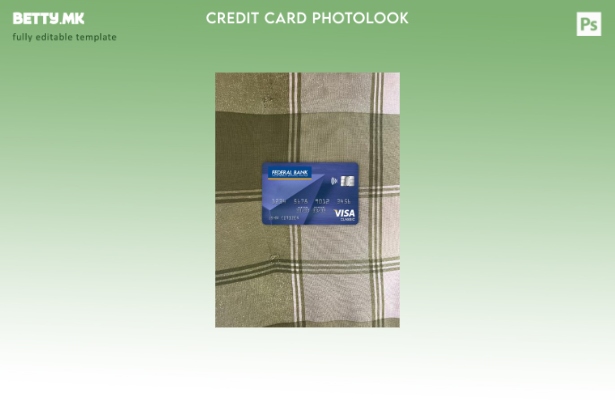 модерен стил Индија Федерална банка виза класичен шаблон за фотографски изглед н